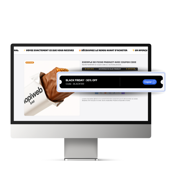 Module Bloc Produit Coupon Code