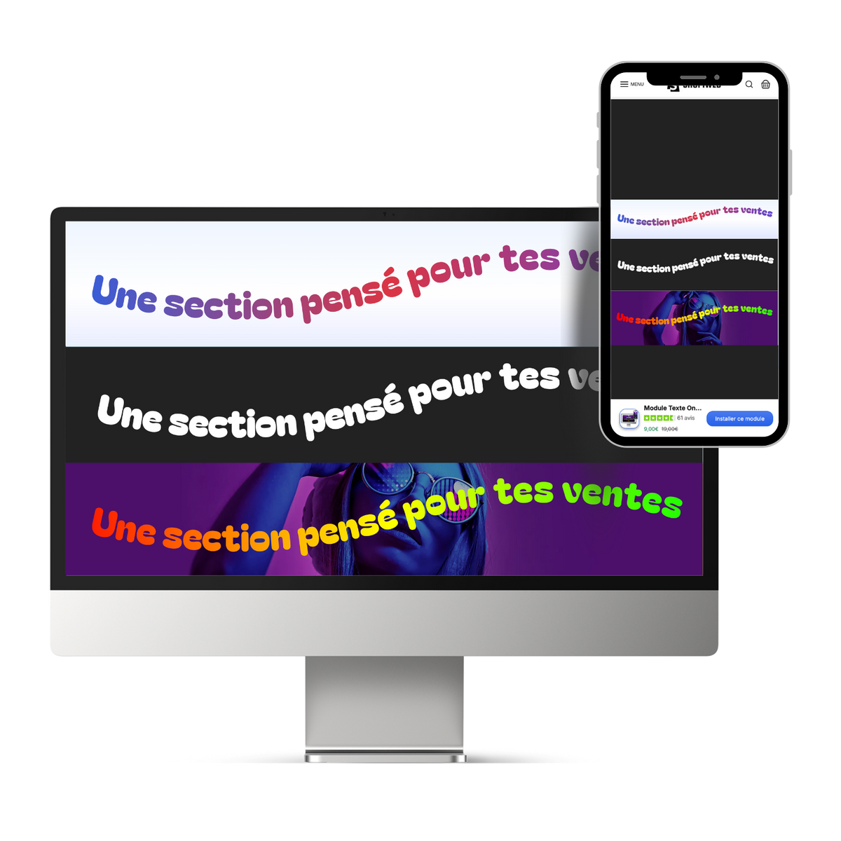 Module Section Texte Ondulé