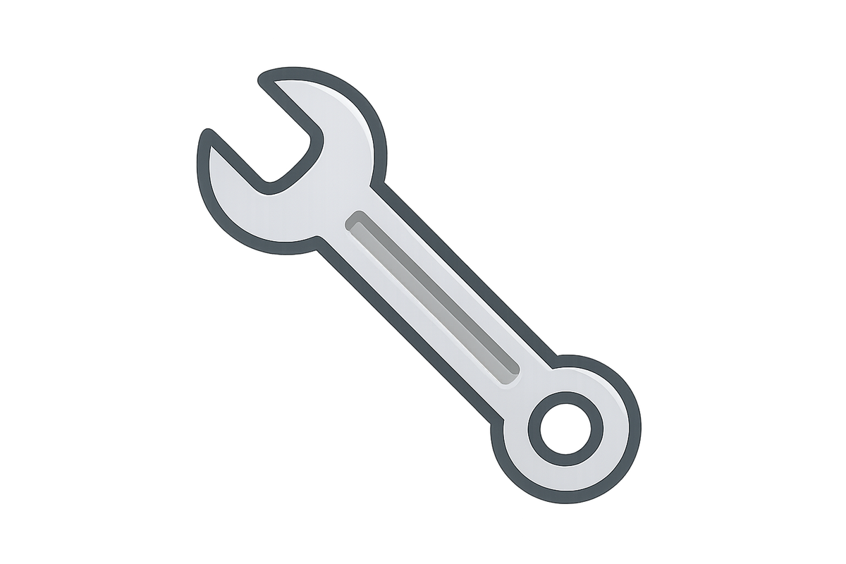 une image icône qui ressemble à 🔧